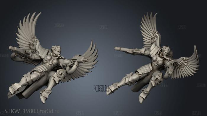 Proxy Angel sister doublegun seraphine clem 3d stl модель для ЧПУ