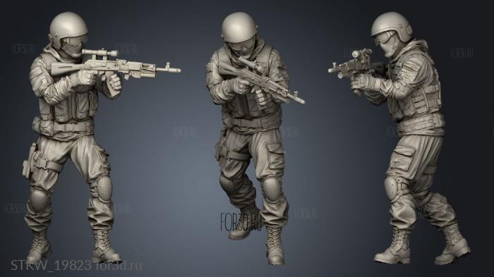 Soldier stl model for CNC