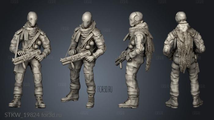 Soldier stl model for CNC