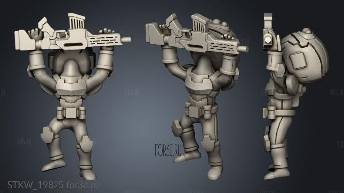 Soldier stl model for CNC