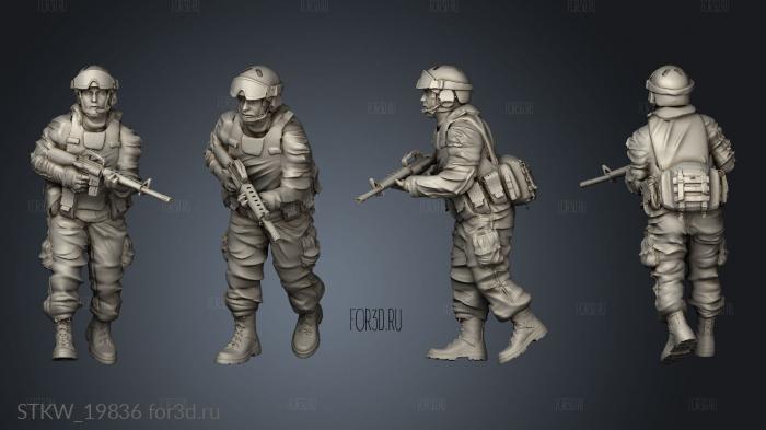 SOMALIA Delta walking weapon 3d stl модель для ЧПУ