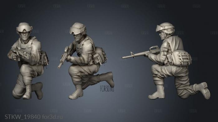 SOMALIA Ranger Crouching 3d stl модель для ЧПУ