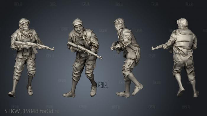 Soldiers Fortune Insurgent Squad Running 3d stl модель для ЧПУ