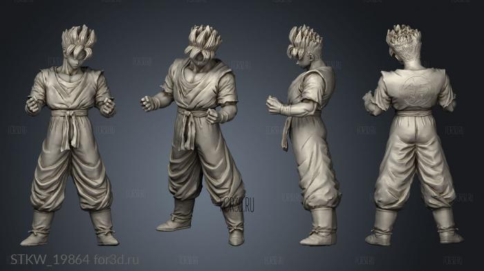 Son Gohan total 3d stl модель для ЧПУ