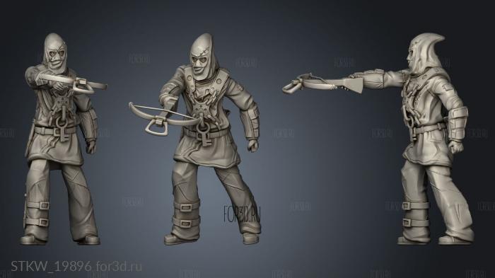 Masked Murderer Crossbow stl model for CNC