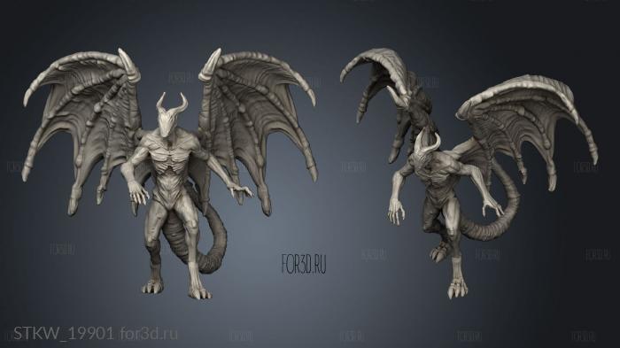 Night Gaunt Walking 3d stl модель для ЧПУ