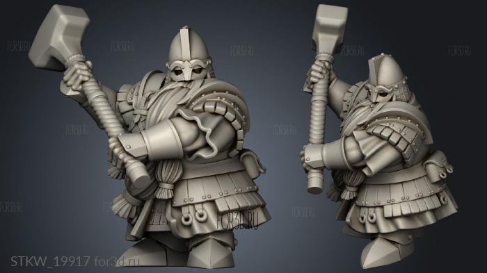 DWARF KINGSGUARD stl model for CNC