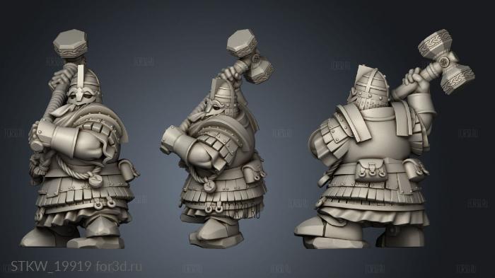 DWARF KINGSGUARD stl model for CNC