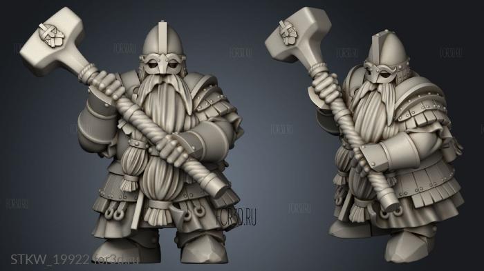 DWARF KINGSGUARD stl model for CNC