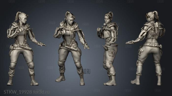 Sonya Blade Mesh 3d stl модель для ЧПУ