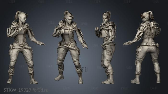 Sonya Blade Mesh 3d stl модель для ЧПУ