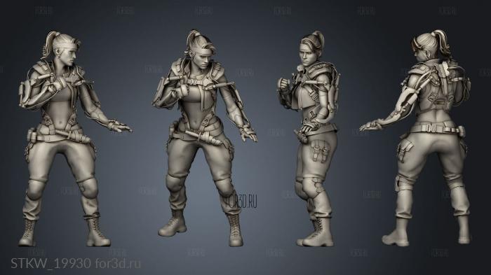 Sonya Blade Mesh 3d stl модель для ЧПУ