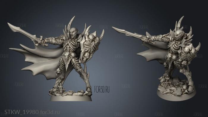 Vampires Drakenmir the Bonelord stl model for CNC