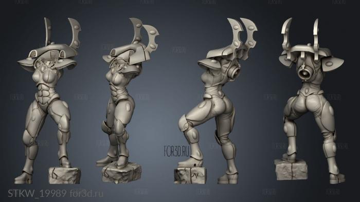 Space Elf Female Soldier Pinups Athletic 3d stl модель для ЧПУ