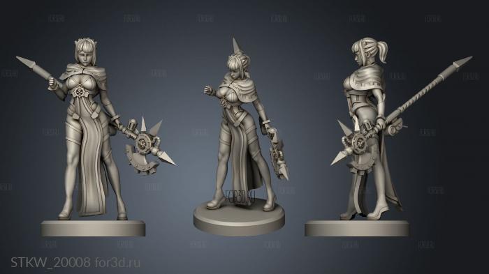 Space Girl techpriest 3d stl модель для ЧПУ