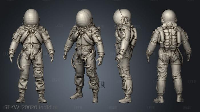 Space Suit NASA ACES SPACESUIT stl model for CNC