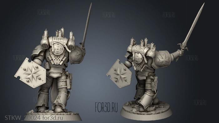 Space Templar Brazo escudo 3d stl модель для ЧПУ