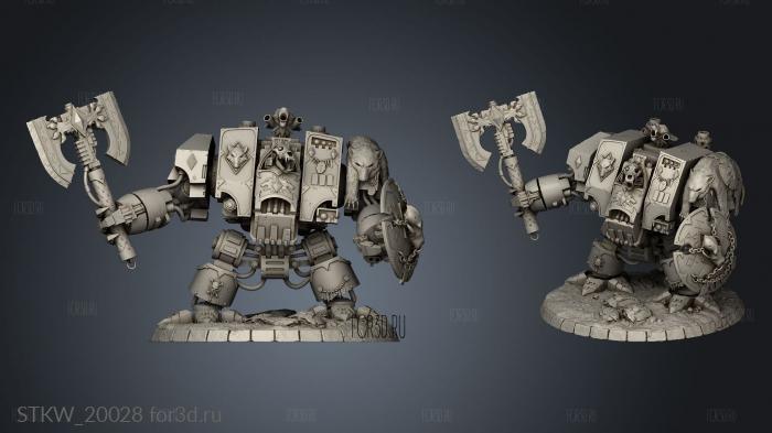 Space Wolves Venerable Dreadnought stl model for CNC