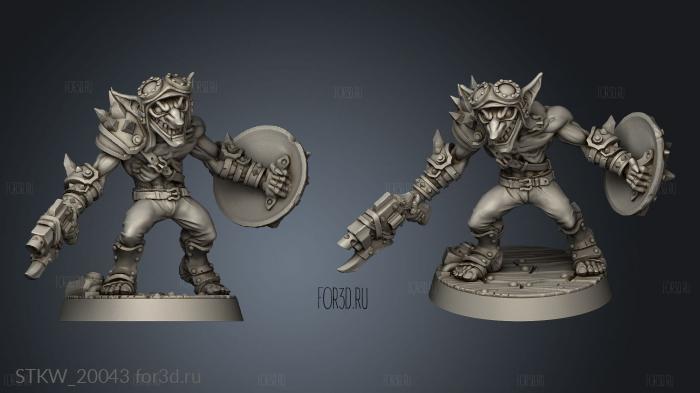 Goblin Modular Blade stl model for CNC