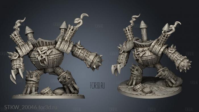 Goblin Scrap Golem stl model for CNC