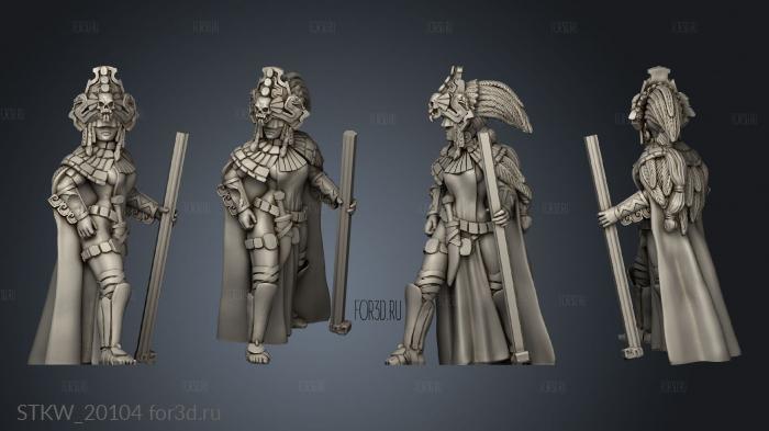 Pterosaurs Serpenguards guard stl model for CNC