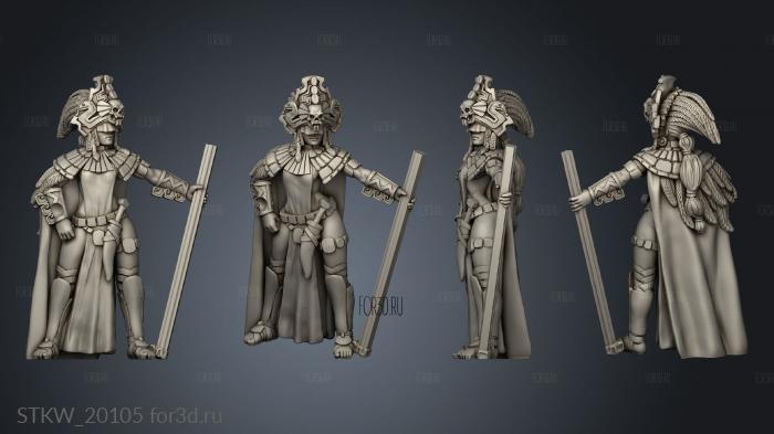 Pterosaurs Serpenguards guard stl model for CNC