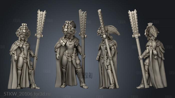 Pterosaurs Serpenguards weapon stl model for CNC
