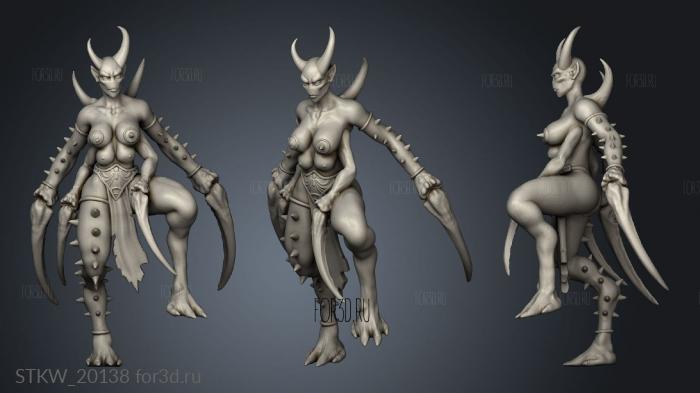 Spider maidens Coven stl model for CNC