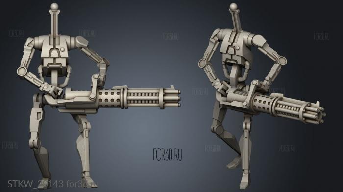 Spin Gun Roger PDS stl model for CNC