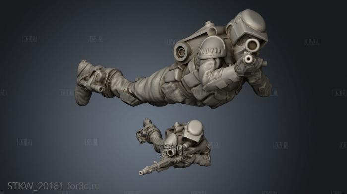 arctic recon troops stl model for CNC