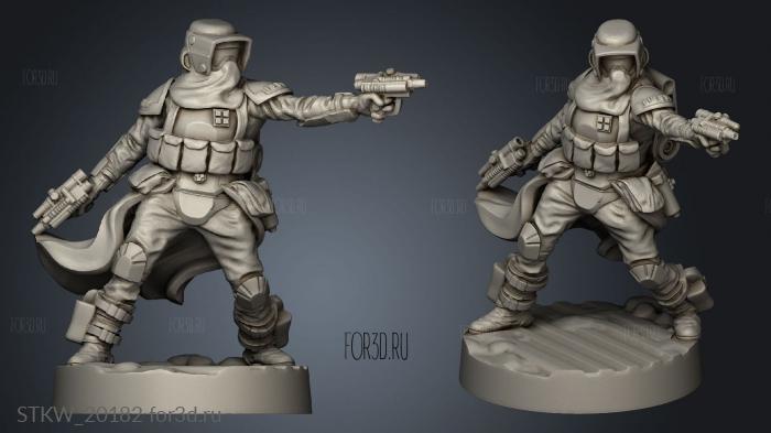 arctic recon troops stl model for CNC