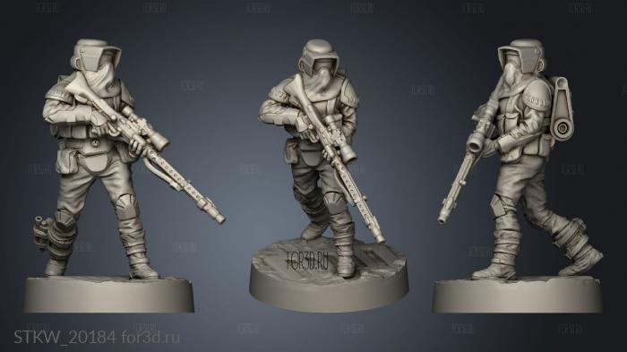 arctic recon troops stl model for CNC