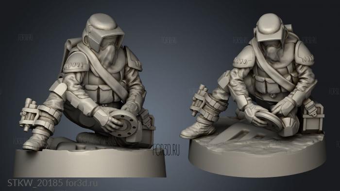 arctic recon troops stl model for CNC