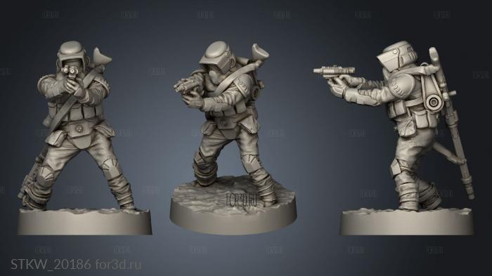 arctic recon troops stl model for CNC