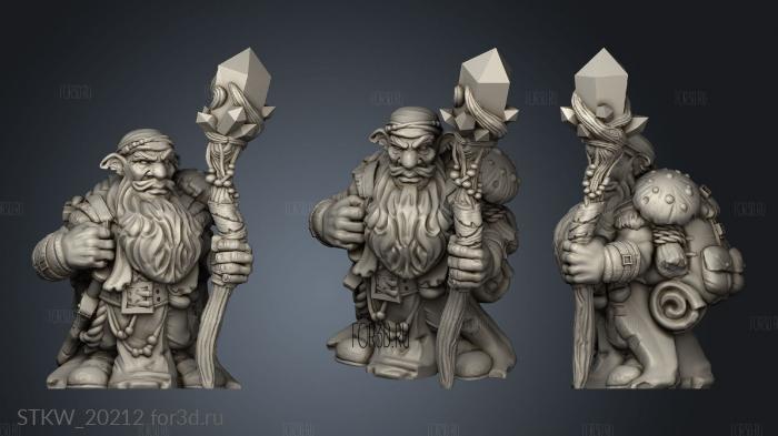 Gnome Wanderer stl model for CNC
