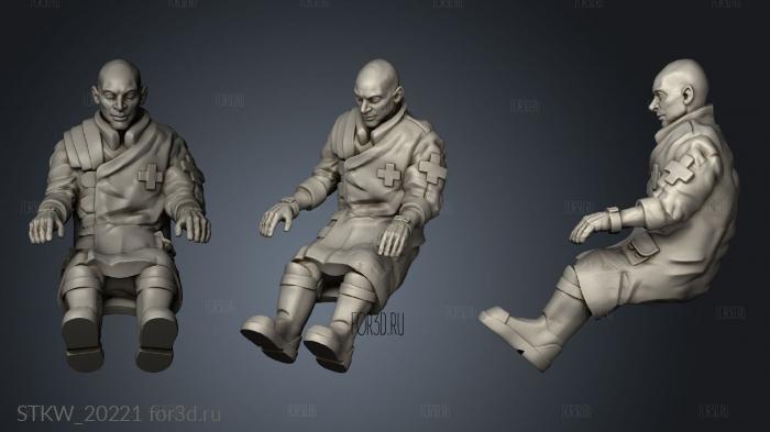 Action Katarzyna Seated 3d stl модель для ЧПУ