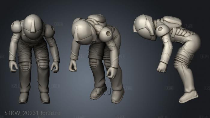 Psychopath Base Pose stl model for CNC