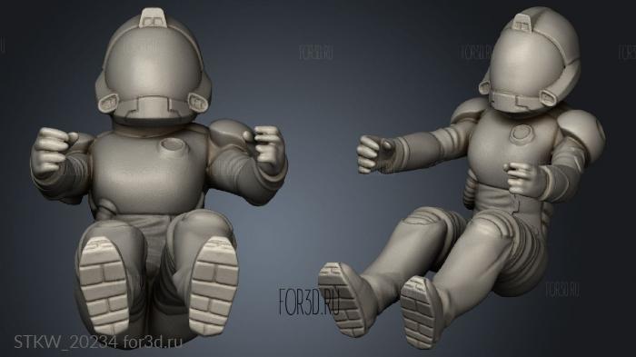 Psychopath Zero stl model for CNC