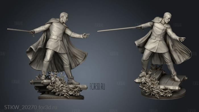 Star Wars Count Dooku Ventress Sculpture Ref 3d stl модель для ЧПУ