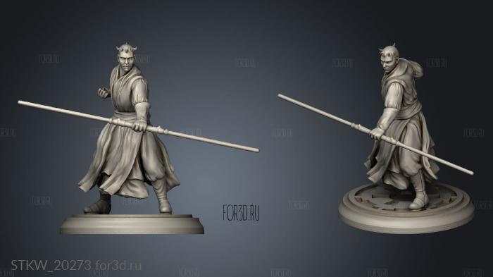 Star Wars Darth Maul character 3d stl модель для ЧПУ