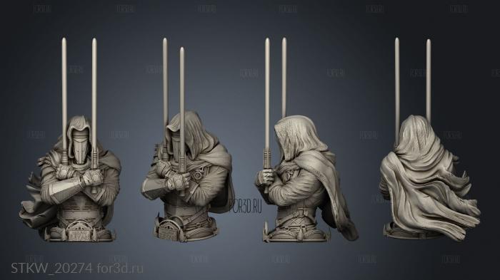 Star Wars Darth Revan stl model for CNC