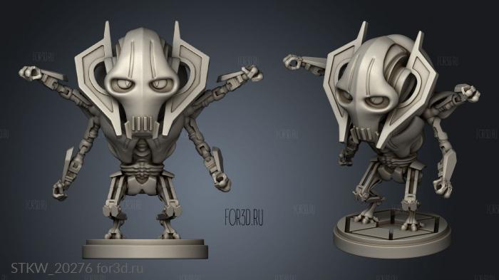 Star Wars General Grievous stl model for CNC