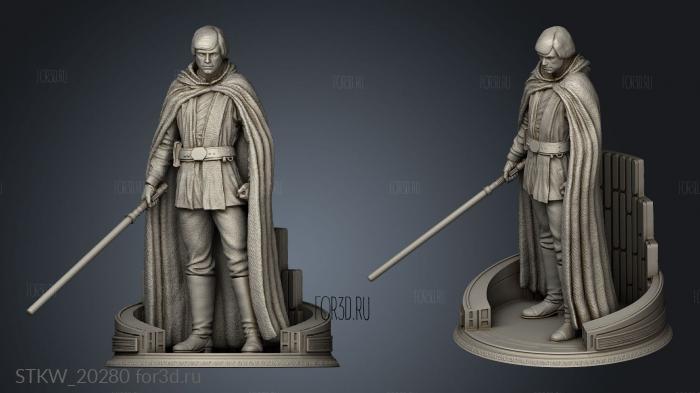 Star Wars Luke Skywalker One Hood Grogu 3d stl модель для ЧПУ