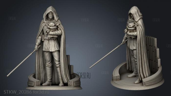 Star Wars Luke Skywalker ref stl model for CNC