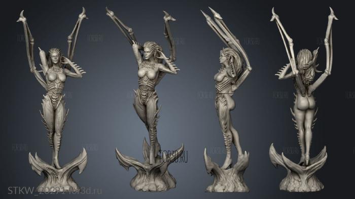 Starcraft KERRIGAN Statue stl model for CNC