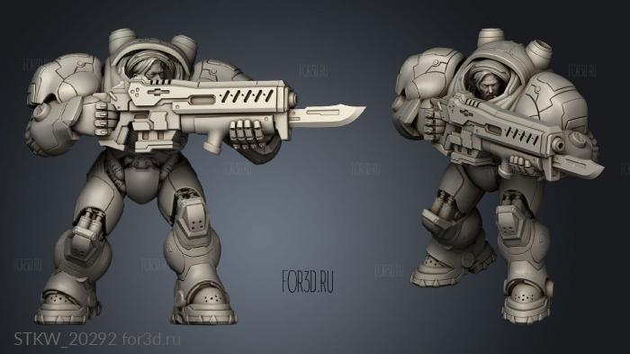 Starcraft Marines marine 3d stl модель для ЧПУ