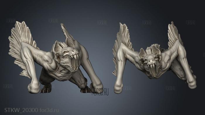 Starter age Dire bat 3d stl модель для ЧПУ