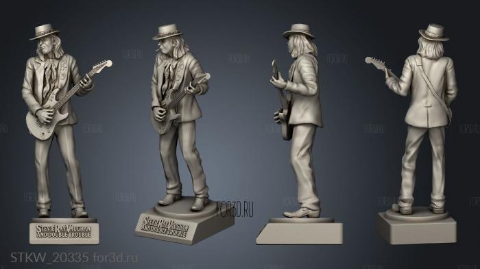 Stevie Ray Vaughan 3d stl модель для ЧПУ