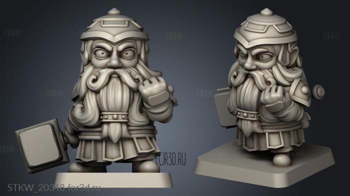 Dwarf stl model for CNC