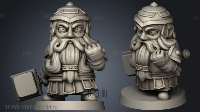 Dwarf stl model for CNC